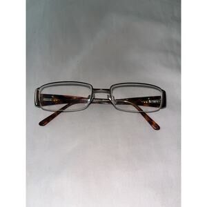 Versace 1109 1045 Tortoise 52-18-135 Half-Rim Eyeglasses Frames Only Italy